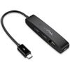 AuviPal Adattatore Ethernet micro USB 3 in 1, hub OTG con 2 porte USB e 1 porta RJ45 per Fire TV Stick, Raspberry Pi Zero, Google Chromecast Ultra e TiVo Stream 4K, nero
