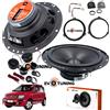 JBL Kit 4 Casse Altoparlanti JBL Posteriori per Fiat Panda 169 dal 2003 + Griglie Tw