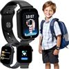 FOREVER Kids Look Me! 3 KW-520 Nero - Smartwatch con Carta SIM - Schermo 1,85 - Localizzazione GPS/LBS/Wi-Fi - Funzione SOS - Chiamate e Video - Resistente all'acqua IP65 - Perfetto come Regalo