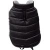 JACK AND VANILLA, Cappotto Elegante per Cani, Pratica Cerniera, Fodera Isolante, Confortevole ed Elegante, Ideale per Passeggiate, Taglia S, Colore Nero, Modello 5Th Avenue Dogwalk