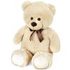 Decar Peluche Orso Beige 100 Cm Con Fiocco Decar 25231 - Peluches E Gadgets