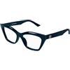 BALENCIAGA Occhiale da vista Balenciaga BB0342O col. 008 blue blue transparent