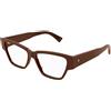 BOTTEGA VENETA Occhiale da vista Bottega Veneta BV1288O col. 003 burgundy burgundy transparent