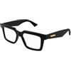 BOTTEGA VENETA Occhiale da vista Bottega Veneta BV1216O col. 001 black black transparent