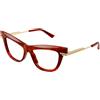 BOTTEGA VENETA Occhiale da vista Bottega Veneta BV1266O col. 002 havana gold transparent