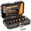 GEARWRENCH Set di bussole per estrazione urti Bolt Biter™ da 1/4 e 3/8 da 15 pezzi - 84783