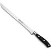 Arcos Coltello Jamonero con Alveoli - Lama da 250 mm, Utilizzato per Tagliare o Intagliare Vari Tipi di Alimenti con Precisione e Facilità - Nero, Serie Riviera