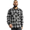Brandit Check Shirt Long Sleeve, Uomo, Black/Grey, S