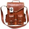 Originale zaino da uomo in vera pelle fatto a mano per laptop borsa vintage marrone