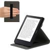 kwmobile Custodia verticale compatibile con Kobo Clara 2E - Cover con fascia mano e leggìo - Case Custodia e-Reader Flip
