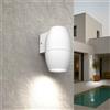 Applique Ovale Monodirezionale IP65 GU10 per esterni - Bianca