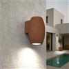 Applique Ovale Monodirezionale IP65 GU10 per esterni - Corten