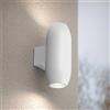 Applique Ovale Bidirezionale IP65 GU10 per esterni Grande - Bianca