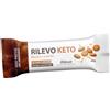 Rilevo Keto barretta proteica a basso contenuto di carboidrati con fermenti lattici al gusto Biscotto e Arachidi ideale anche per piani Chetogenici Confezione da 3 barrette da 40 g l'una