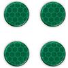 4R Quattroerre.it Quattroerre 5462 Stickers 3D Diamond Refractive Cerchio Verde 4 pezzi