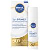 Nivea (Beiersdorf SpA) Nivea Sun 2in1 Primer UV Serum Quotidiano SPF50+ 30 ml, Siero viso con protezione solare SPF 50+ ml Crema