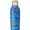 Nivea (Beiersdorf SpA) Nivea Sun Latte Solare Kids Protect & Care FP50+ 200 ml, Crema solare per bambini waterproof ml