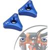 JFG RACING Regolatore Pomello Forcella Moto,Regolatore Pulsante Ammortizzatore Anteriore Manopole Regolazione Forcella per 125-530cc SX SX-F EXC XC-W 690 Supermoto SMC Enduro-Blu
