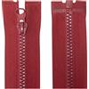 Aerzetix - C63876 - Set di 2 Cerniere Lampo iniettate N°3 65cm separabili - tiretto Decorativo - cursore in Metallo - Colore Rosso Lampone - Rete Scorrevole Cucito Abbigliamento merceria Giacca
