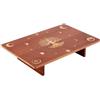 PH PandaHall Tavolo Altare da Meditazione in Legno, Altare Wicca Fasi Lunari Incise e Albero della Vita sul Piano del Tavolo per Decorazione Stanza Wicca, 30x20x6.8cm