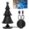 Unidapt Antenna TV Interna,2024 antenna tv interna amplificata potente,Portata di Oltre 420km 360° Ricezione del Segnale Antenna TV Digitale per 1080P 4K Tutte le Vecchie e Smart TV DTT DVB-T/DVB-T 2