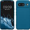 kwmobile Custodia Compatibile con Google Pixel 8 Cover - Back Case per Smartphone in Silicone TPU - Protezione Gommata - blu indaco