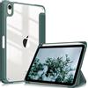 FINTIE Custodia per iPad Mini 7ª Gen 2024 (A17 Pro) / Mini 6ª Gen 2021 8,3 con Pencil Holder, Antiurto Sottile Case Posteriore Trasparente Cover con Auto Sveglia/Sonno, Midnght Verde