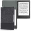 kwmobile Cover compatibile con Kobo Aura Edition 1 - Custodia a libro in tela e pelle PU - Flip Case per eReader
