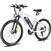 SAMEBIKE 26 "Hardtail bicicletta elettrica, 13AH batteria rimovibile 90KM gamma (PAS), alta coppia motore Mountain E-Bike, forcella sospensione bicicletta elettrica per adulti