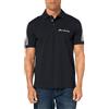 Armani Exchange Polo da Uomo Regular Fit Stretch Cotton Signature Logo, Blu Navy, M