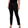 ULLA POPKEN Slim-Jeans, Pantaloni Donna, Nero, 42W / 32L