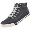 Mustang 4103-601-9, Sneaker a Collo Alto Uomo, Nero (Schwarz), 44 EU