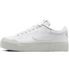 NIKE Court Legacy Lift, Sneaker Donna, White Photon Dust Picante Red, 40.5 EU