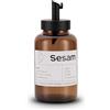 Koffs Design Zuccheriera con dosatore in acciaio inox, stampabile individualmente per zucchero, semi, condimenti per cereali, moderna zuccheriera in vetro con protezione UV, sesamo 300 ml