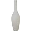 DRW Vaso da pavimento in ceramica bianco opaco 28x28x100 cm