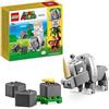 LEGO Super Mario Pack di Espansione Rambi il Rinoceronte, Figura di Animale Giocattolo Costruibile, Piccolo Regalo da Abbinare al Gioco Starter Pack 71420