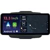Generic JOYX - 6G + 128G - 12,3 pollici - Android 12 IPS autoradio adatto per Jeep Renegade (2015 - 2018) - senza fili CarPlay/Android Auto/DSP - Fotocamera LED & MIC - 2 Din - DAB Fast Boot 360 fotocamera