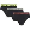 Nike Slip Mutande Intimo PRO 3 Paia Short Man Uomo Nero XS Extra Small