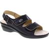 Valleverde 25313 Sandali Ciabatte Donna Pelle Strappi Nero