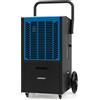 COSTWAY 66 L Deumidificatore Commerciale, Deumidificatore con Pompa e Tubo di Drenaggio, Deumidificatore Industriale con Timer 24H e 4 Ruote per Cantina Magazzino (Blu)