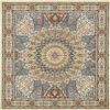 CXYKN Tappeto per piccole aree Tappeto da pavimento morbido e durevole, Tappeti quadrati contemporanei per corridoio Comodino Camera da letto Soggiorno, Bordo tradizionale vintage 100 x 100 cm