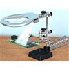 prodigital Terza mano con Luce (illuminazione a led bianchi), ideale per i tuoi lavori di saldatura e modellistica con base in ghisa pesante e vano porta saldatore a penna (stilo)