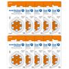 everActive 13, 60 batterie per apparecchi acustici, ad alta potenza, batterie zinco-aria, 10 blister, durata di 4 anni, colore arancione, Ultrasonic PR48
