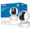 Tapo C222 Telecamera WiFi Interno 2K 4MP QHD, Videocamera Sorveglianza, 360° Visuale, Visione Notturna Avanzata, Audio Bidirezionale, Rilevamenti e Notifiche Smart AI, Allarme Acustico e Luminoso