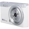 Yunseity Fotocamera Digitale, Fotocamera DV JPG.AVI con Luce di Riempimento per Viaggi di Vlogging (WHITE)