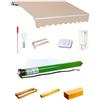 Linea Garden Friend Tenda Barra Quadra P 200 L 300 - Colore Beige Unito motorizzata