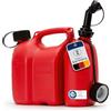 hünersdorff Doppia tanica PROFI 3+1,5 L, HD-PE Colore rosso, con omologazione UN, accessori neri
