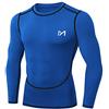 MEETYOO Maglietta Compressione Uomo, Maglie Maniche Lunghe/Corta T Shirt Sportiva per Corsa Ciclismo Fitness