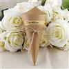 RUIYWEN 50 Coni Portaconfetti Kraft Carta Coni Portariso Matrimonio Scatoline Bomboniere per Caramella Confetti Riso per Nozze Comunione Battesimo Compleanno (15x15cm)