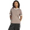 Adidas T-Shirt Donna Adidas 3-Stripes Marrone